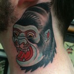 Gorilla tattoo, Traditional, Traditional Gorilla tattoo, Iron Tiger, Tattoo, Columbia MO, Gabe Garcia