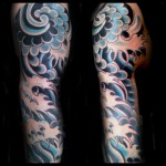 japanese water tattoo, water, tattoo, element, irezumi, great wave, tattoo